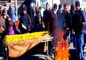 Erzurum'da Pazar esnafının hali...